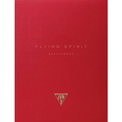 Flying Spirit, Red, sewn spine notebook A5 48sh. Lined assor