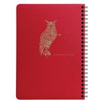 Flying Spirit, Red, wirebound notebook w / pockets A5 60sh. de