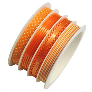 Spool multi ribbons 10mm x16m orange