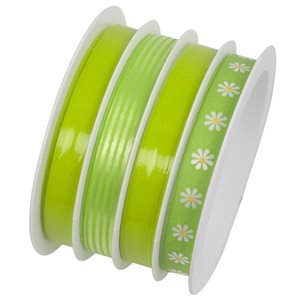 #Spool multi ribbons 10mm x16m green