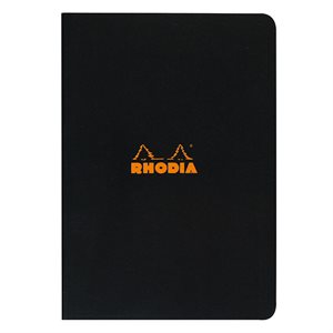 Rhodia Black Staplebound Notebook
