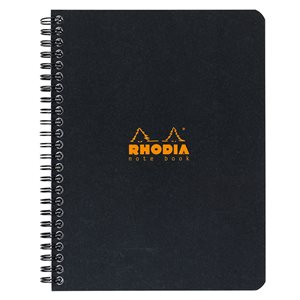 Rhodia Wirebound Black Notebook