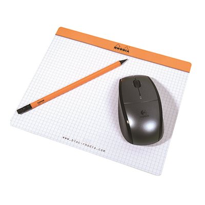 Rhodia Clic Bloc Mouse Pad Orange