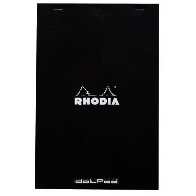 RHODIA PAD #19 DOT8.25x12.5 BLACK