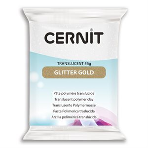 Cernit TRANSLUCENT 56 g Glitter gold