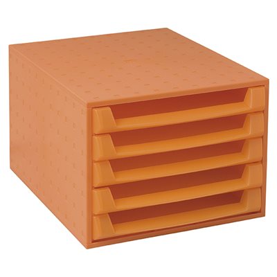 The Box 5 Drawers Tangerine