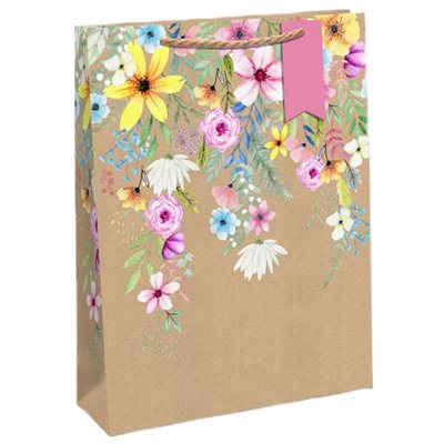 #Summer Floral, medium bag 21,5x10x25 cm