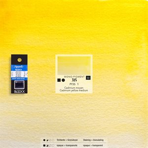 Watercolour Cadmium yellow medium - half pan