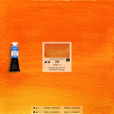 Watercolour Permanent orange - 15ml tube