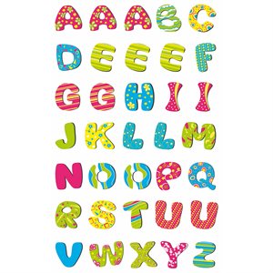Autocollants Cooky alphabet