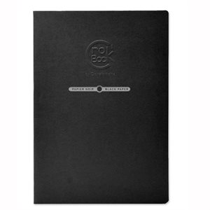 CROK'BOOK BLACK PAPER 190g 40p BLACK