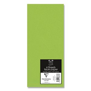 6 Sheet tissue ppr green 50x70 cm