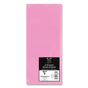 6 Sheet tissue ppr pink 50x70 cm