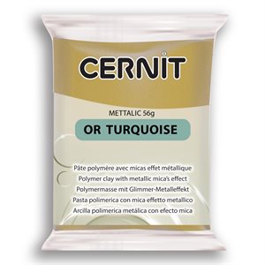 Cernit METALLIC 56 g Or turquoise