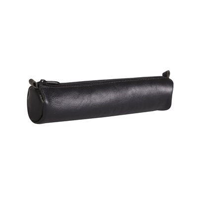 round leather pencil case