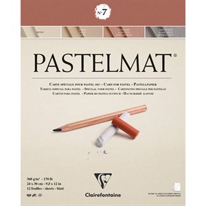 Bloc collé Pastelmat n°7 24x30cm 12F 360g