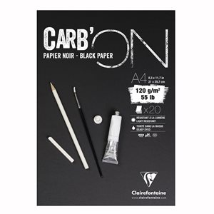 CARBON GLUED PADS 54lbs 30sheets BLACK