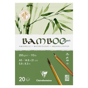 Bloc collé 20F Bamboo 250g A5