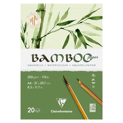 Bloc collé 20F Bamboo 250g A4