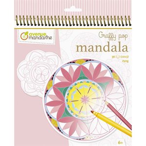 Cahier à colorier GraffyPop Mandala Fille