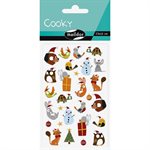 Cooky, Pack 1 sh 7,5x12cm, Christmas animals