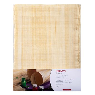 Pochette de papier papyrus 