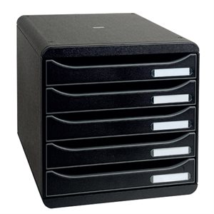  ‘’The Box +’’ 5 drawers – Noir