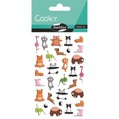 GOMETTES COOKY "ANIMAUX YOGA"