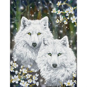 Loups d'hiver 74x59